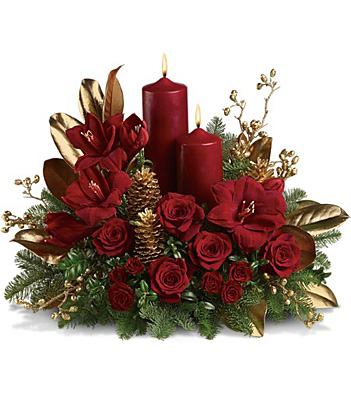 Candlelit Christmas from Sharon Elizabeth's Floral Designs in Berlin, CT